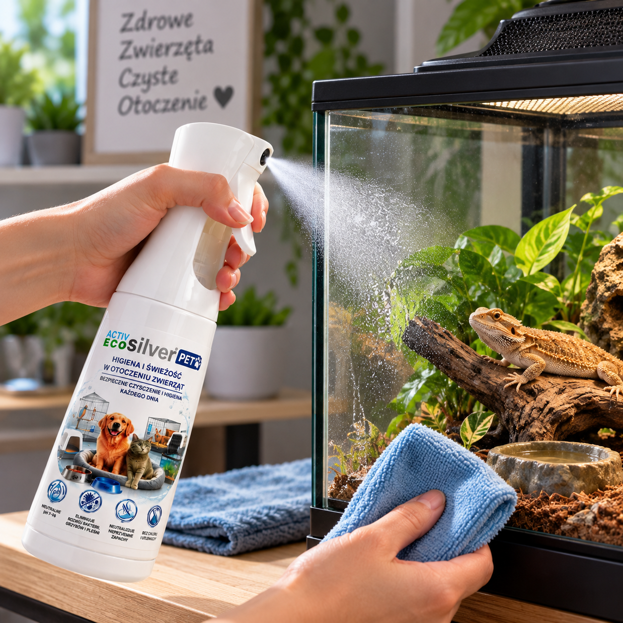 dezynfekcja akwarium i terarium